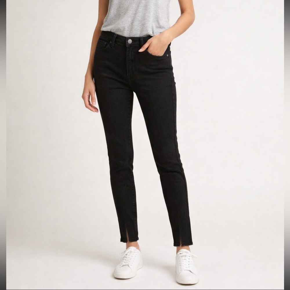 DL1961 Margaux Instasculpt‎ Ankle Skinny Jeans Ankle Slits Front Seam Slimming